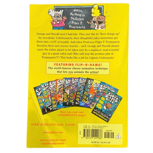 Captain Underpants and the Perilous Plot of Professor Poopypants By Dav Pilkey - Picture 7 of 8